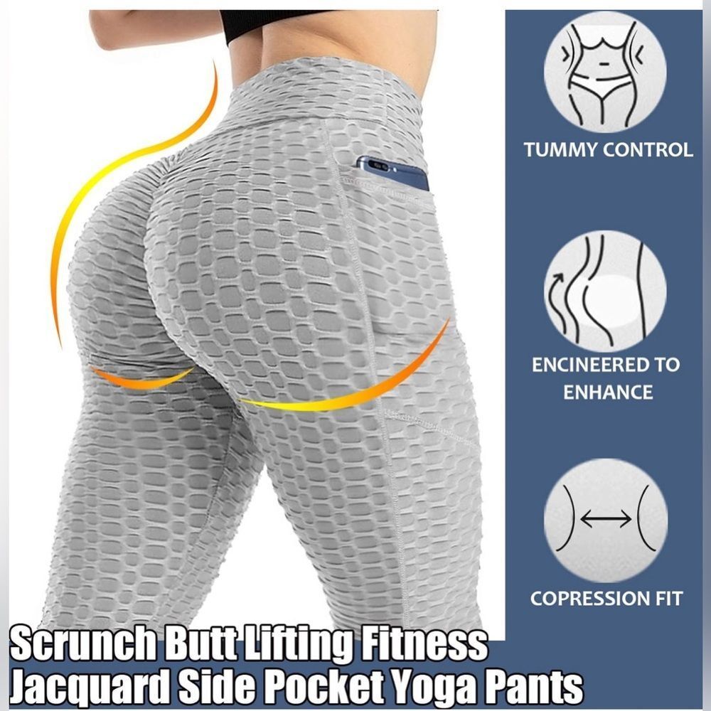 Butt Lifting Workout Leggings High Waisted Booty Legging Tummy
Control Yoga Pant - Picture 3 of 10